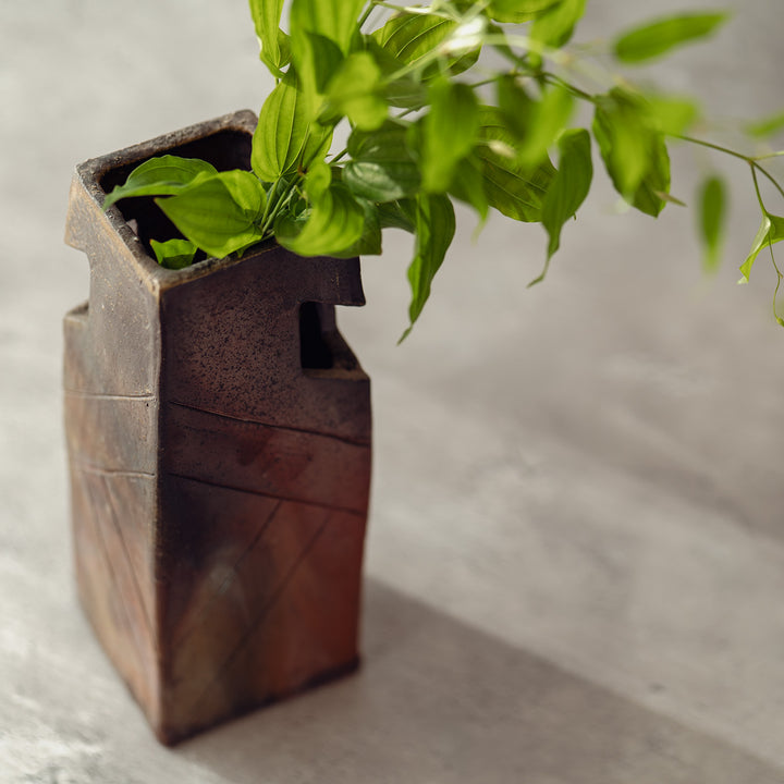 [Shima Yukihiro] Bizen flower vase-04