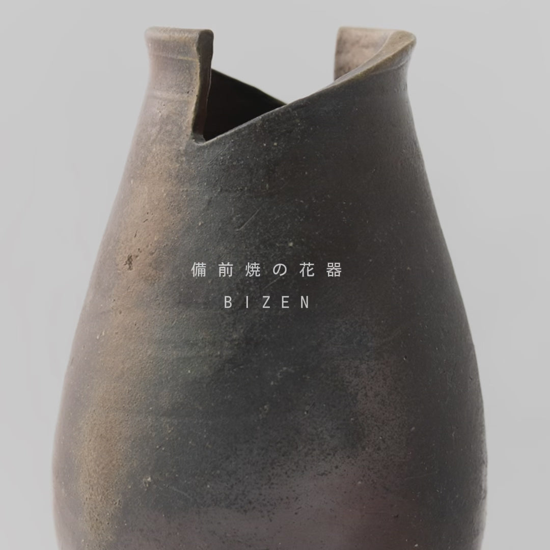 [Shima Yukihiro] Bizen flower vase-05