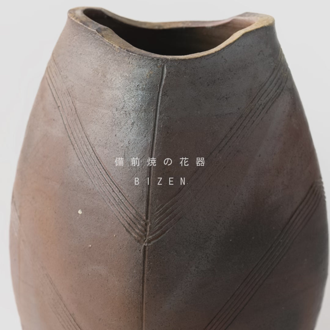 [Shima Yukihiro] Bizen flower vase-05
