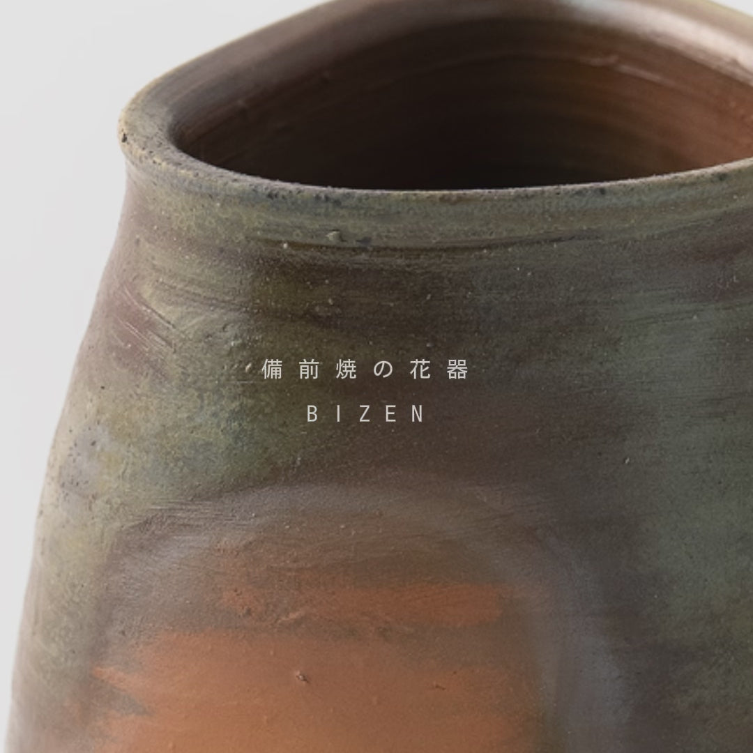 [Shima Yukihiro] Bizen flower vase-03